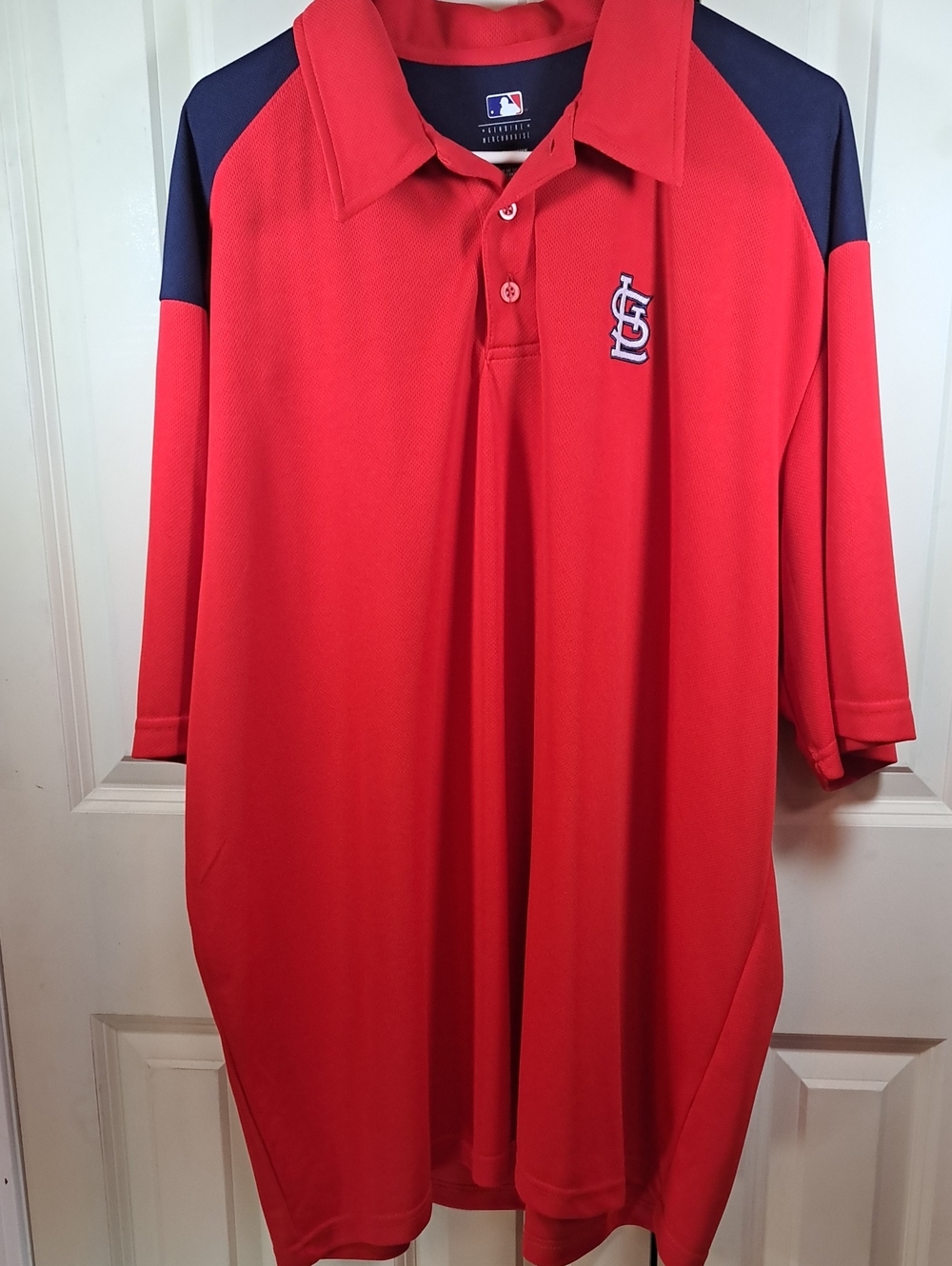 Genuine Merchandise Red and Navy St. Louis Cardinals Polo